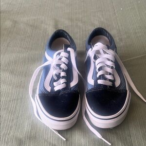 Vans Blue and White Old Skool Sneakers